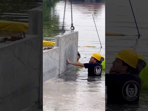 Building a Concrete Sea wall