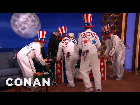 Conan's 4th Of July Pit Crew | CONAN on TBS