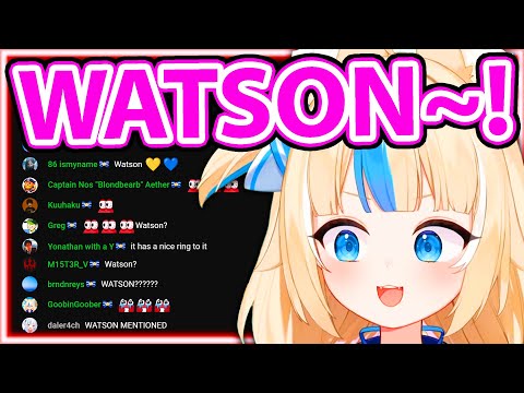 Saba Suddenly Says WATSON on Stream, Chat: 【SAMEKO SABA】