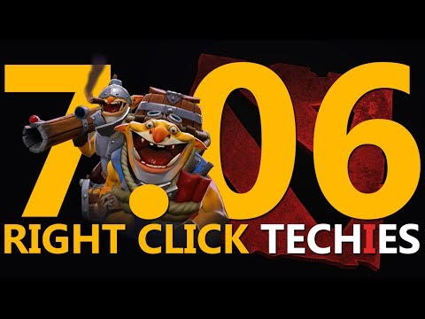 7.06 RIGHT CLICK TECHIES! - DotA 2 Techies Full Ranked Match