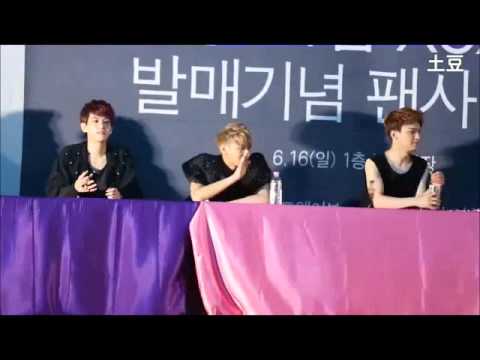 130616 Baekhyun hitting Tao (cute moment)