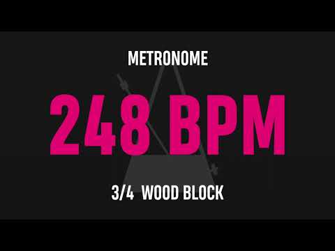 248 BPM 3/4 - Best Metronome (Sound : Wood block)