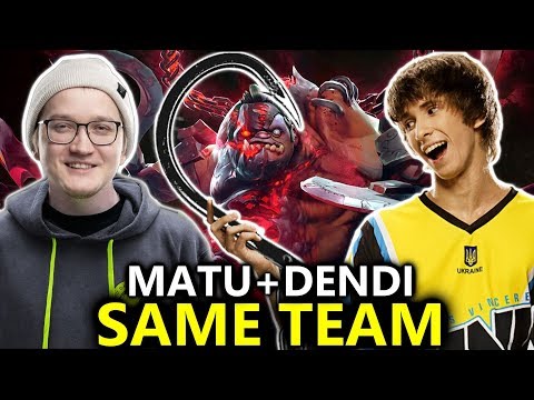 Matumbaman Playing Dendi's Signature Pudge - Matu, Dendi, Gorgc in Same Team