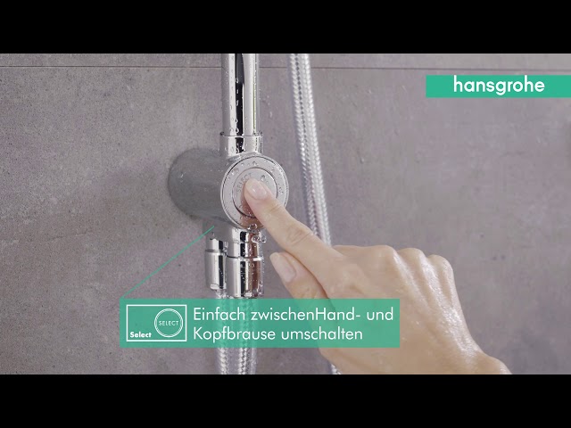 مسطرة شاور كاملة مع طاسة مربعة هانس جروهي / hansgr...