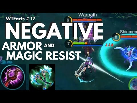NEGATIVE ARMOR AND MAGIC RESIST | WTFacts # 17 | Mobile Legends