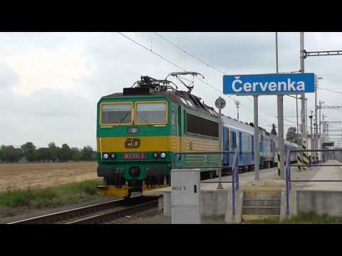 163.091-2 na vlaku Sv 1306 - Bohumín - Praha (přes Hradec Králové a Nymburk)