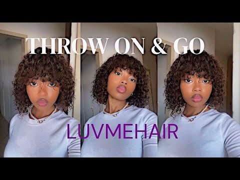THROW ON & GO GLUELESS FRINGE WIG ft LUVME HAIR