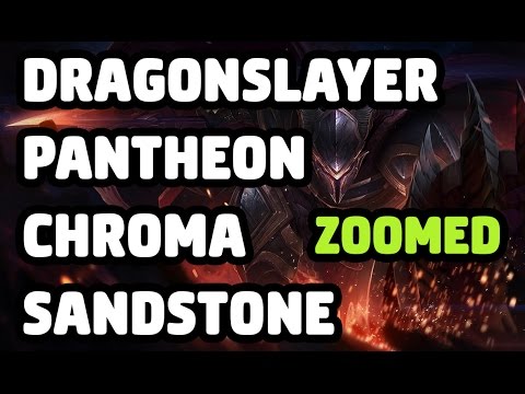 DRAGONSLAYER PANTHEON CHROMA SANDSTONE SKIN ZOOMED SPOTLIGHT - LEAGUE OF LEGENDS