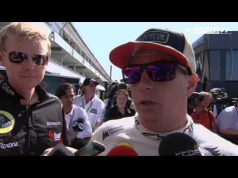 Kimi Räikkönen Interview after Race at German GP 2013