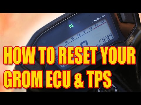 Honda Grom ECU & TPS Reset