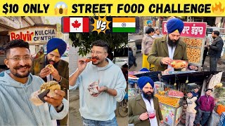 $10 Street Food Challenge in India 🇮🇳 | Doraha City Food Vlog