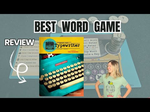 Typewriter | Best Word Board Game | Review & How to Play