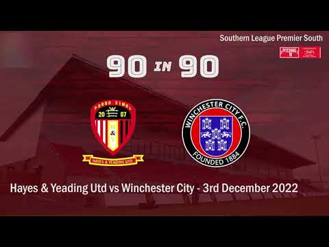 Hayes & Yeading United 4-0 Winchester City | 90in90 | 3rd December 2022
