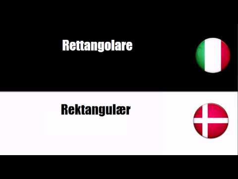 Imparare il vocabolario Danese # Argomento = Rotondo