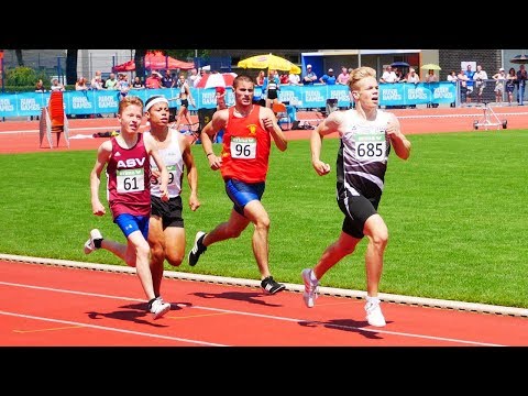 U18 DM in Ulm - Finn Gerhardy (TLG) im Finale über 800m