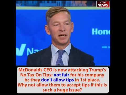 McDonalds CEO No Tax On Tips not fair; Jasmine Crockett praise Thomas Massie; Dem says voters racist