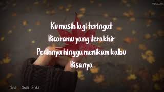 Download lagu Nurul - Kerana Terluka (lirik) mp3 Download lagu Nurul - Kerana Terluka (lirik) mp3