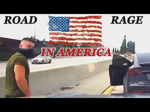 Road Rage in America (USA, Canada) 2023 | Tesla Driver Road Rage