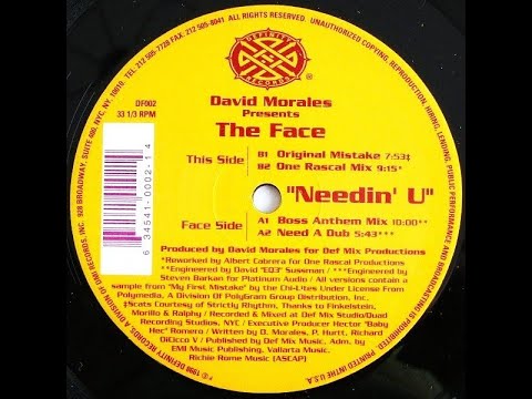 David Morales Presents The Face - Needin U