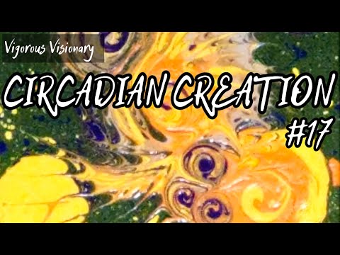 Circadian Creation #17 | Authentic Allure | Abstract Acrylic Toothpick Painting Techniques on Canvas