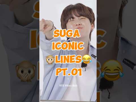 BTS SUGA’s Funniest & Most Iconic Lines Ever!😎😅#bts#funny#shorts