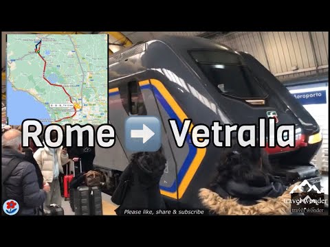Train Travel from Rome to Vetralla | Trenitalia | Italy 🇮🇹