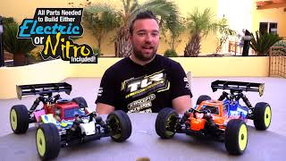 TLR 8ight-X/E 2.0 Combo Nitro/Electric Buggy 1:8 4WD Race Kit