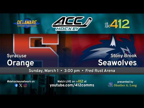 ACCHL on the412 • Men's D1 Championship: Syracuse at Stony Brook