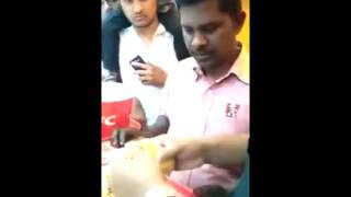 KFC Chicken Exposed in India - KFC Manager vs Customer