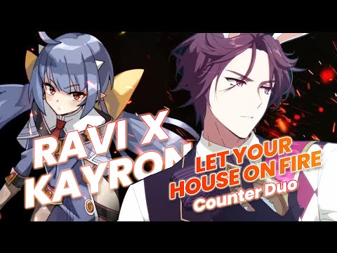 Ravi x Kayron on Mono fire team. post buff madness - Epic Seven