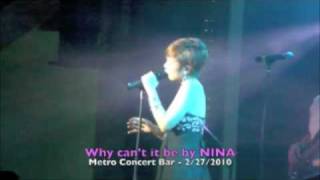 Nina in &quot;If I should love again&quot; concert (Metro Concert bar) February 26, 2010