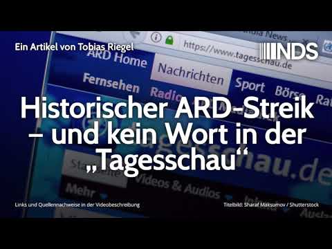 Historischer ARD-Streik – und kein Wort in der „Tagesschau“ | Tobias Riegel | 20.09.2019