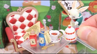 Re-Ment Wonderland Tea Party Alice in Wonderland themed Miniature Set