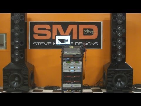 WORLD'S LOUDEST SHOP SYSTEM? - SMD 8 FOOT TALL SPEAKER TOWERS