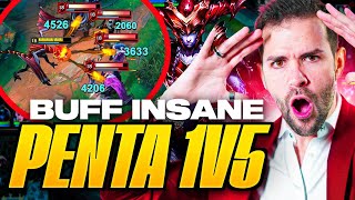 MON PENTAKILL 1v5 SCANDALEUX.. car RIOT A TROP BUFF CE PERSO !