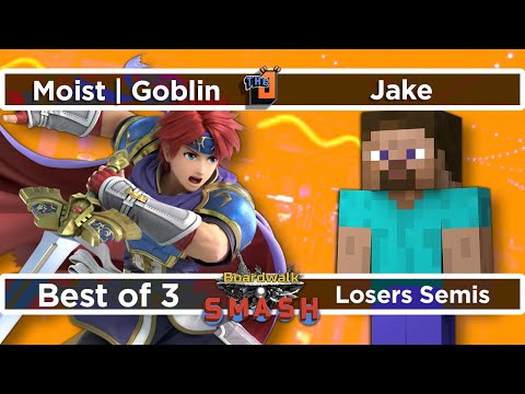 Goblin (Roy) vs Jake (Steve) Losers Semis - Boardwalk Smash #36 - SSBU