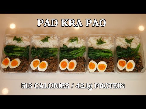 Lean Beef Pad Kra Pao Meal Prep (Low Calorie, High-protein)