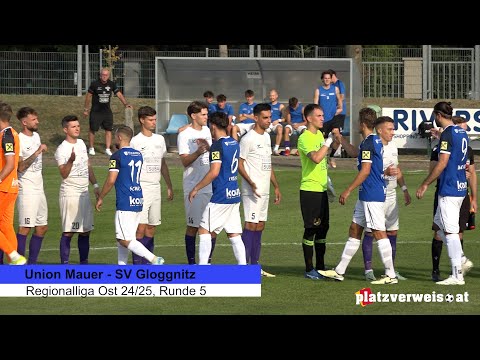 Highlights Union Mauer - SV Gloggnitz, Regionalliga Ost 2024/25