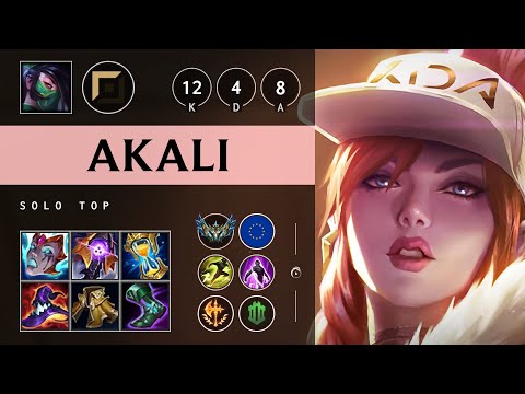Akali Top vs Rek'Sai - EUW Challenger Patch 25.17
