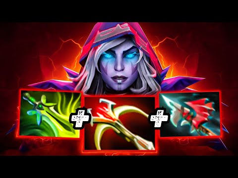 No Mercy Burst Damage Drow Ranger 32Kills Daedalus + Butterfly + Pike Builds 875GPM Carry Dota 2