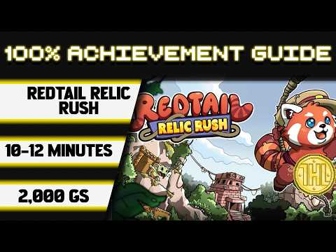 Redtail Relic Rush 100% Achievement Walkthrough * 2000GS in 10-12 Minutes *