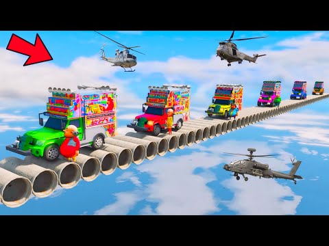 GTA-5 World Highest 😳😱 दुनिया का सबसे ऊंचा !! Impossible Super Mega Ramp 😱😱 Challenge Indian 10 DJ
