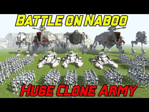 Commander Wolffe engages HUGE Droid Army - Men of war assault squad 2: star wars galaxy at war mod