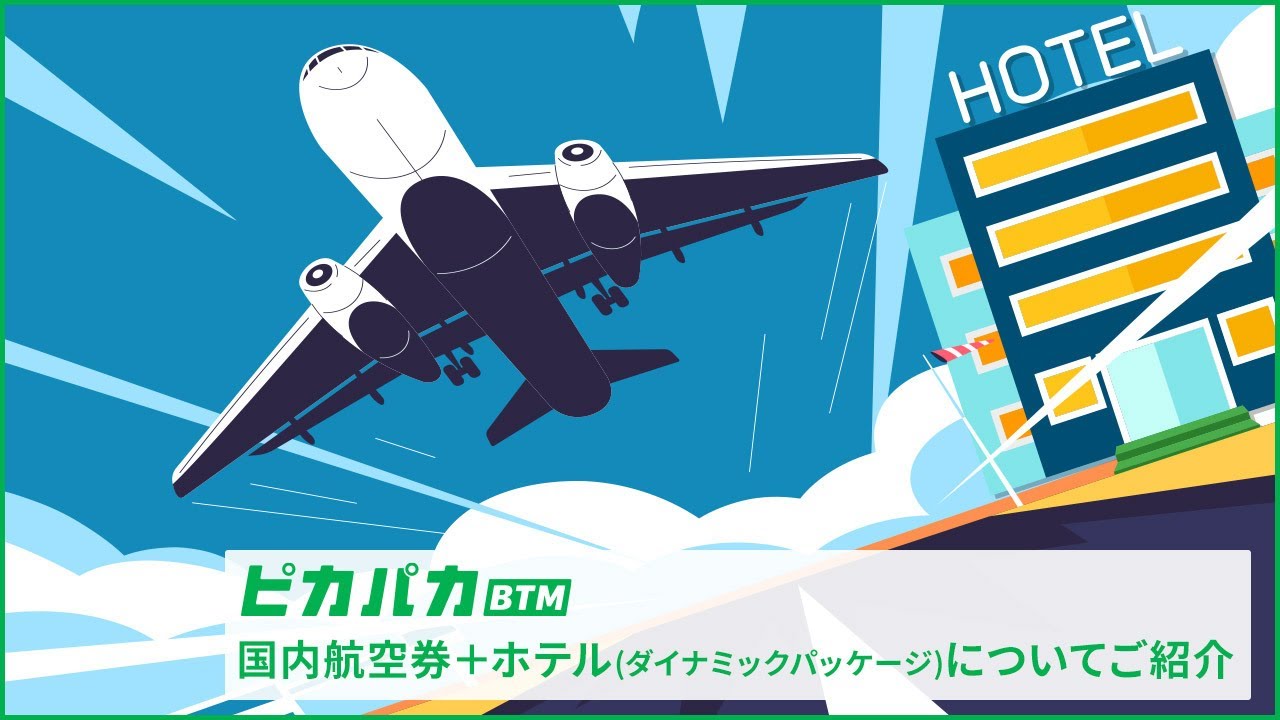 国内航空券＋ホテル（ダイナミックパッケージ）紹介動画