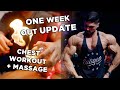 ONE WEEK OUT | CHEST WORKOUT + Massage - Romanian Muscle Fest PRO
