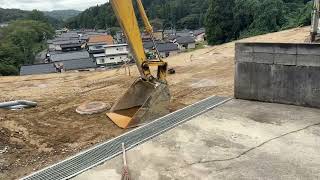 9月29日　工事もだいぶ進んでいます　作業の邪魔になるのでちょっとだけ
