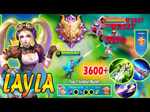 Layla New Build 2022 - Unstoppable 3600 + Critical Damage ~ Layla Top 1 Global MLBB