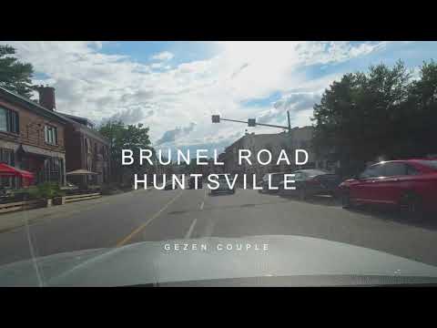 Brunel Road Huntsville Ontario, beautiful drive 23km from Huntsville to Beysville #GezenCouple