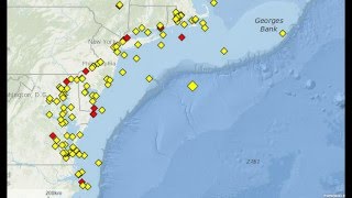 Tsunami Buoy In EVENT MODE Off New Jersey Coast, Sudden 180' Water Depth Change