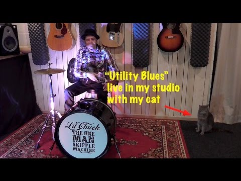 'Utility Blues' Live in my studio with my cat
